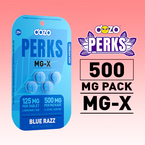 4ct 125mg Dozo PERKS MG-X | High-Mitragynine Functional Extract -500 mg pack - Image 6
