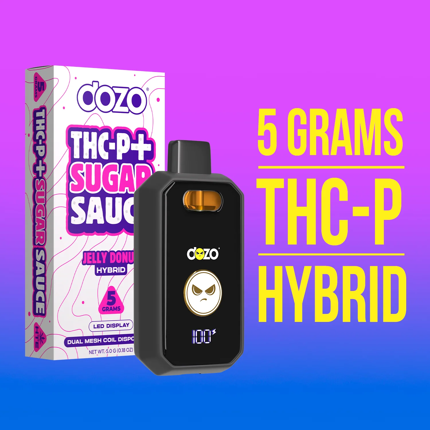 5g Dozo THC-P + Sugar Sauce Vape - Image 3