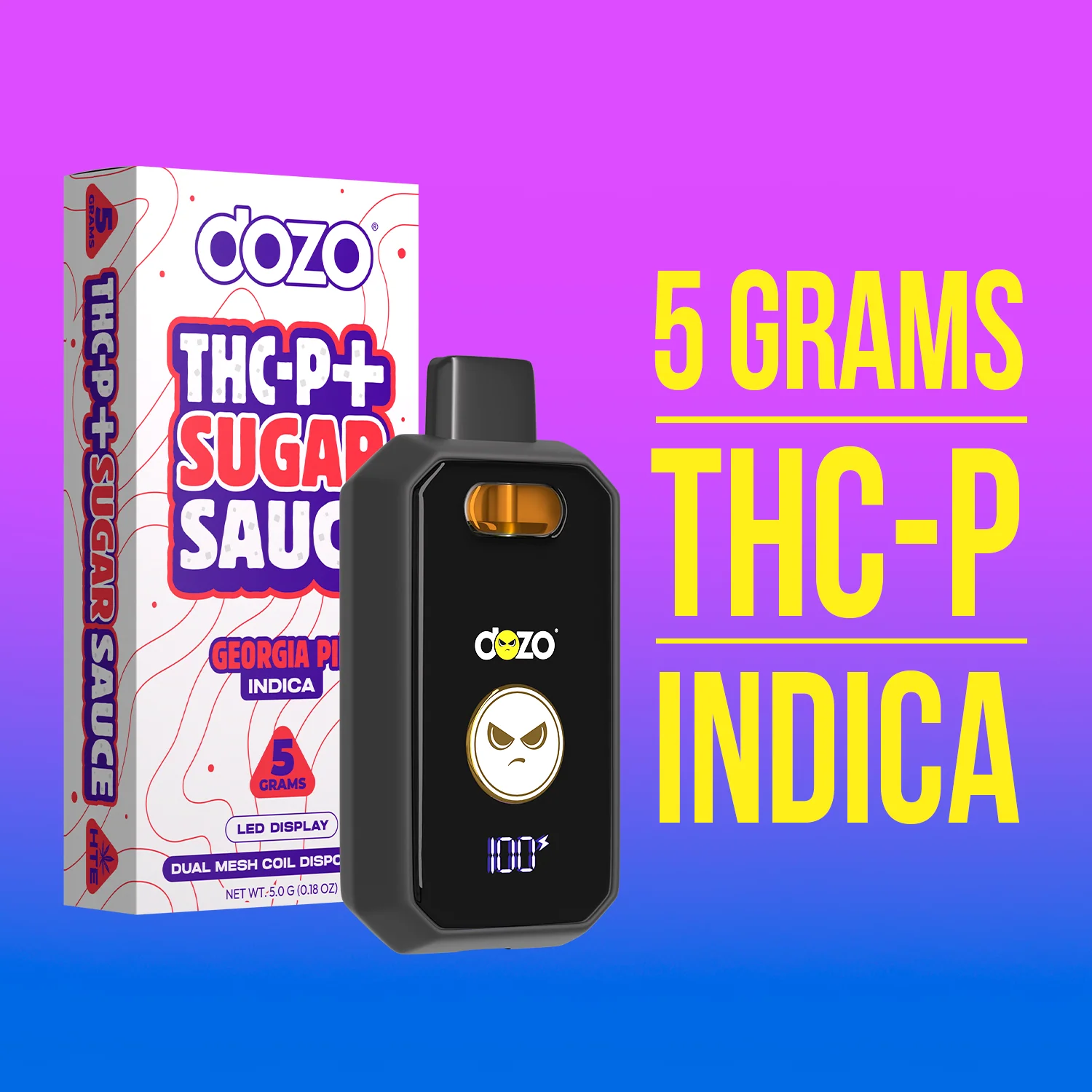 5g Dozo THC-P + Sugar Sauce Vape - Image 5
