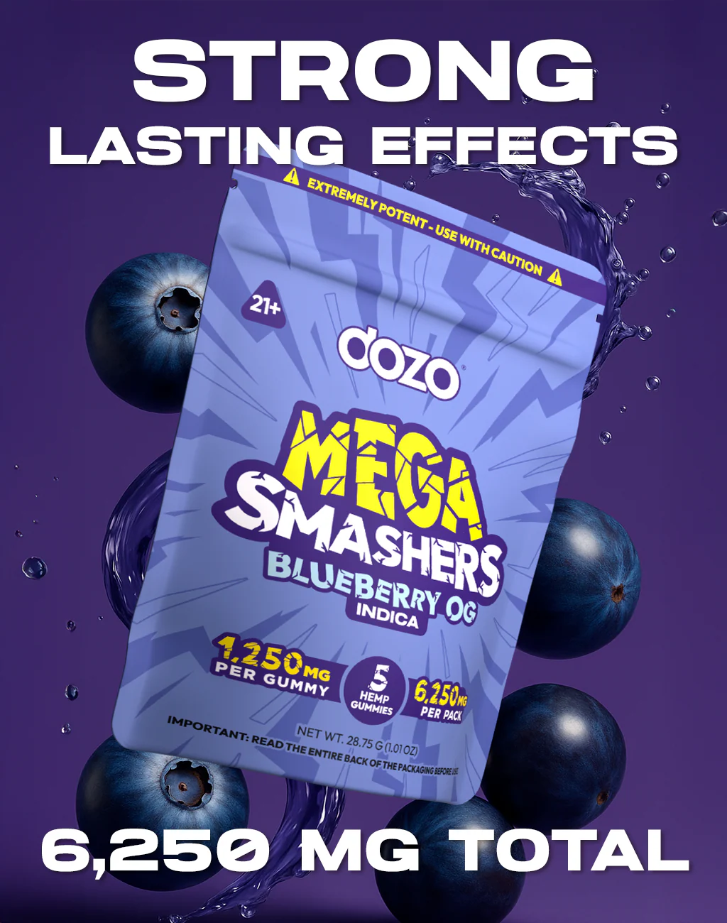 Dozo Mega Smashers – 1,250mg Ultra-Potent Gummies - Image 10