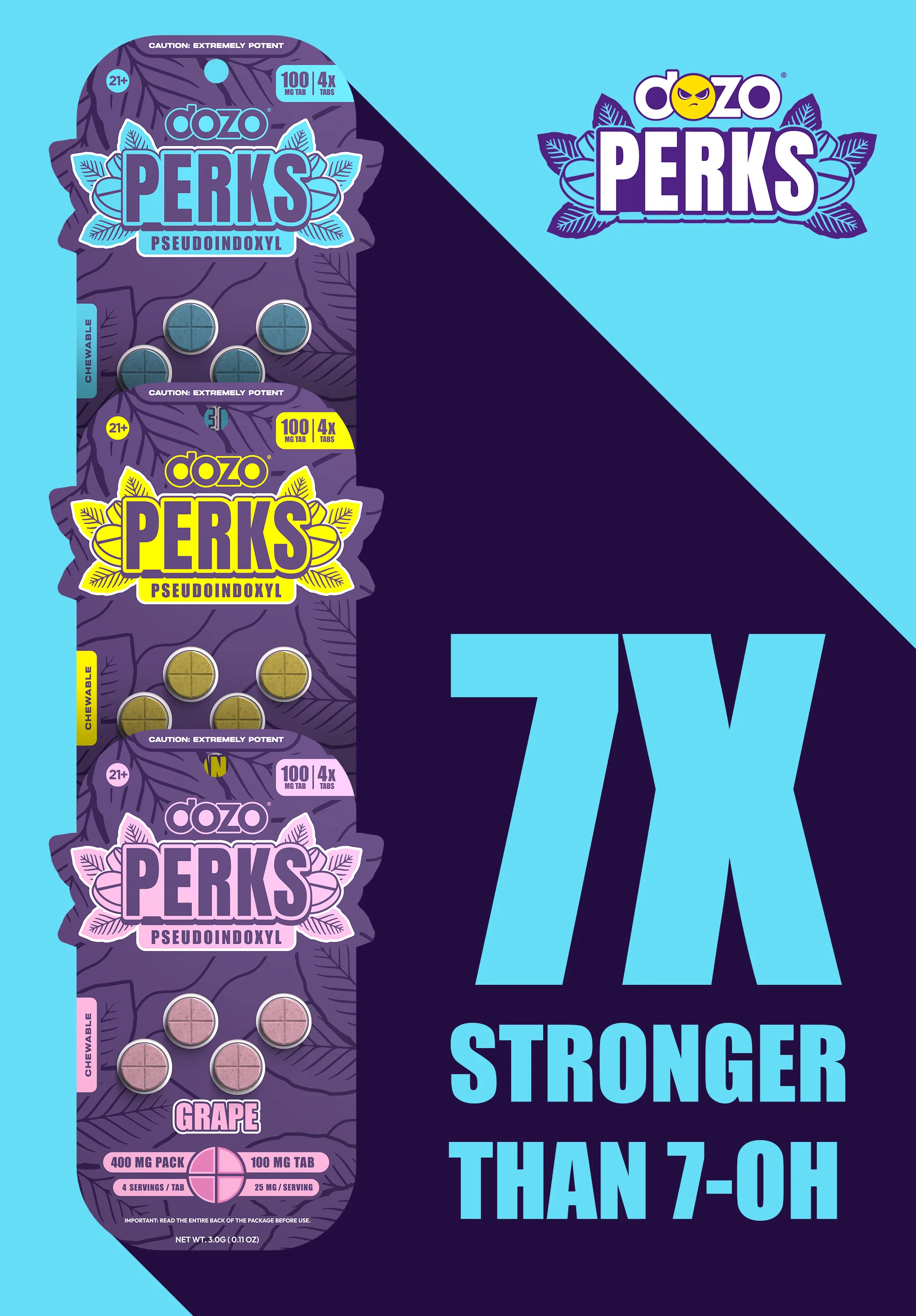 Dozo PERKS Pseudo| 4ct (400mg per pack) - Image 3