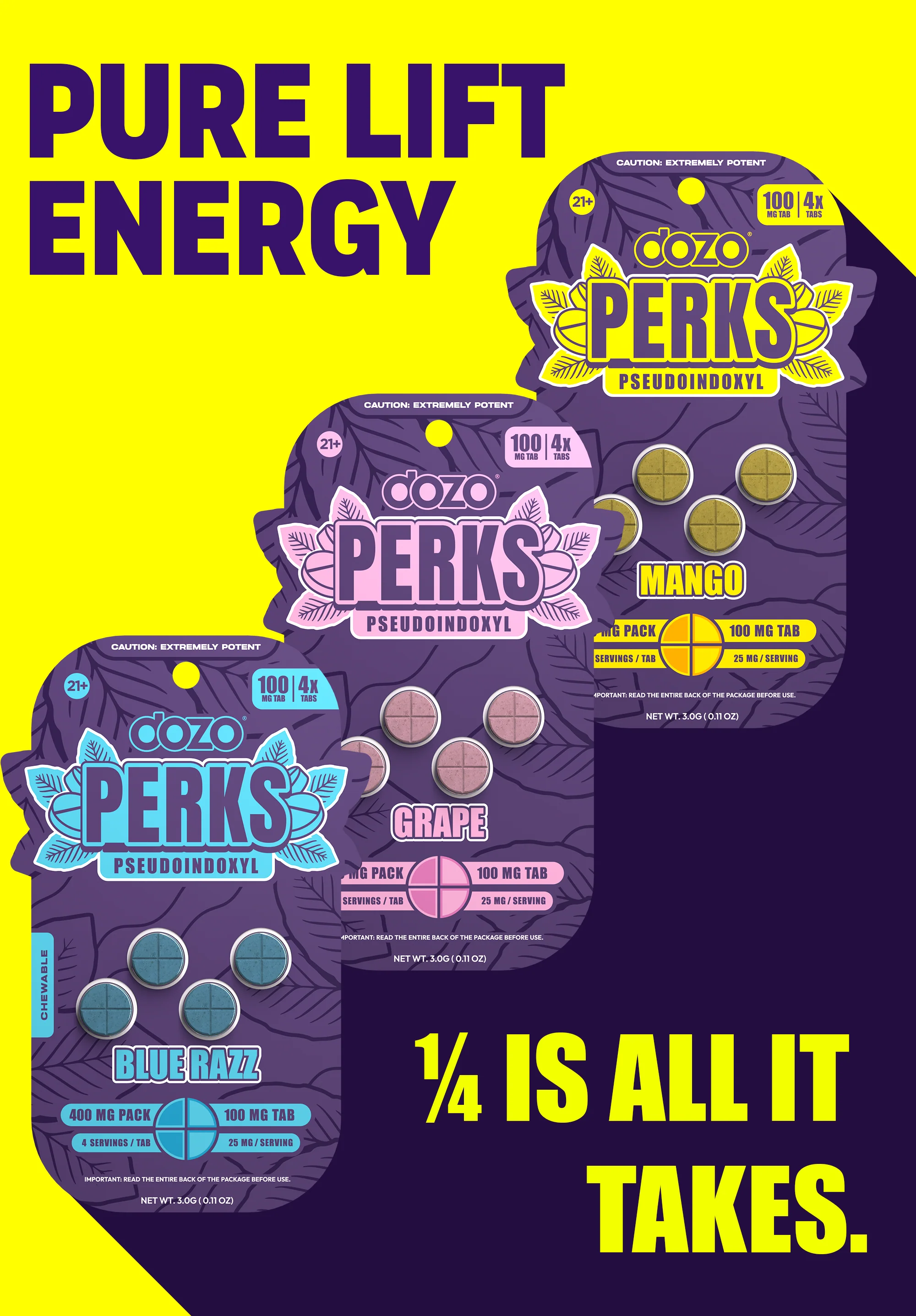 Dozo PERKS Pseudo| 4ct (400mg per pack) - Image 5