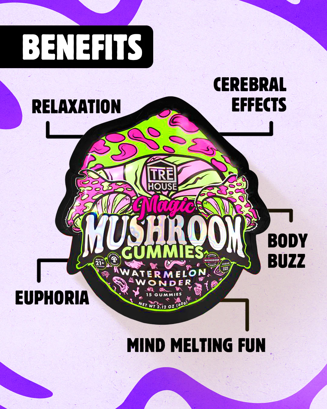 Magic Mushroom Gummies | Tre House - Image 3