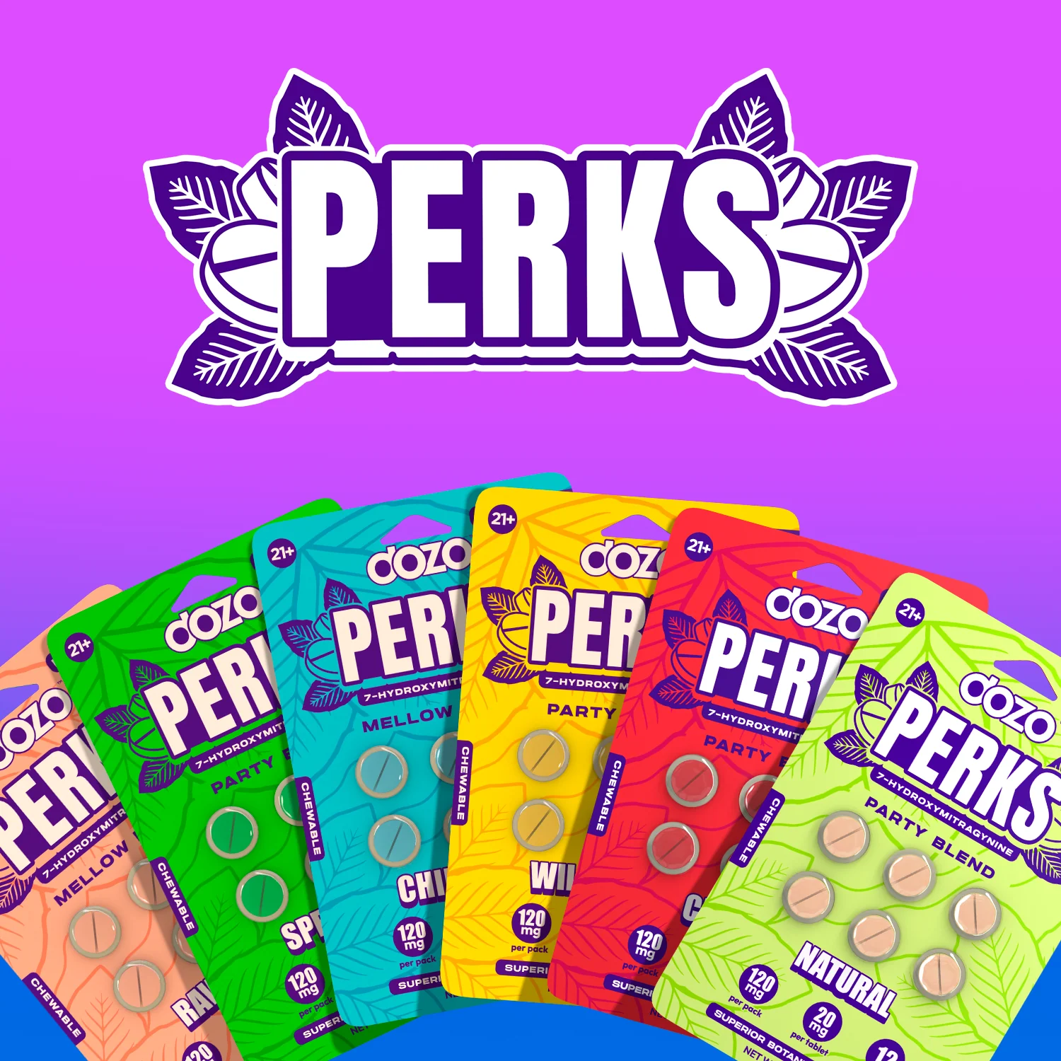 NEW 6ct Dozo PERKS 7-OH | 6ct (120 mg Per Pack) - Image 4